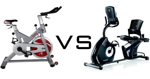 What's the difference between a spin bike and an exercise bike